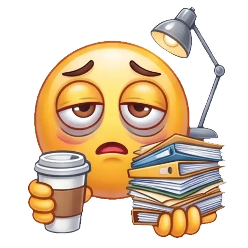 smiley faces, emoji, funny office stickers, office, boss, WhatsApp stickers, sticker pack, free download, sad office